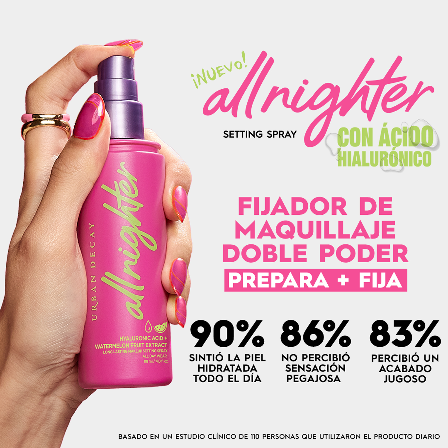 ALL NIGHTER SETTING (SPRAY FIJADOR CON ÁCIDO HIALURÓNICO)